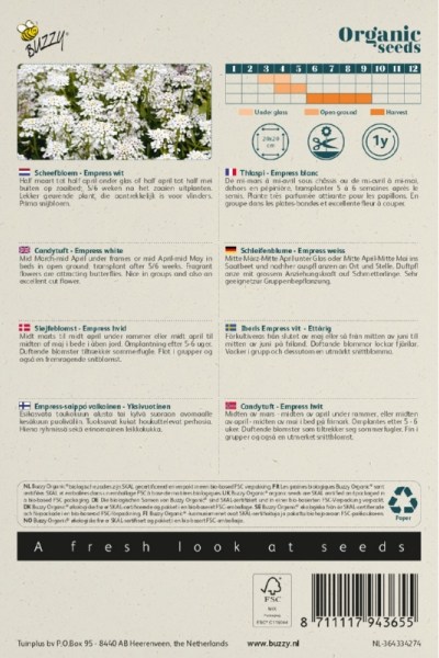 BIO semená Iberka Horká, Iberis Amara, Empress white  