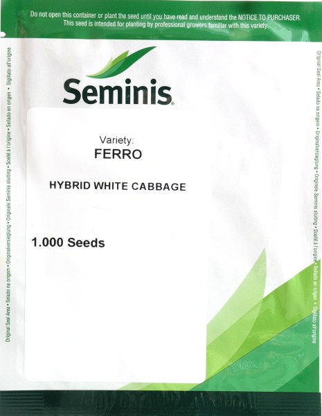 Kapusta biela, hybridná, pre hlavnú sezónu Ferro F1